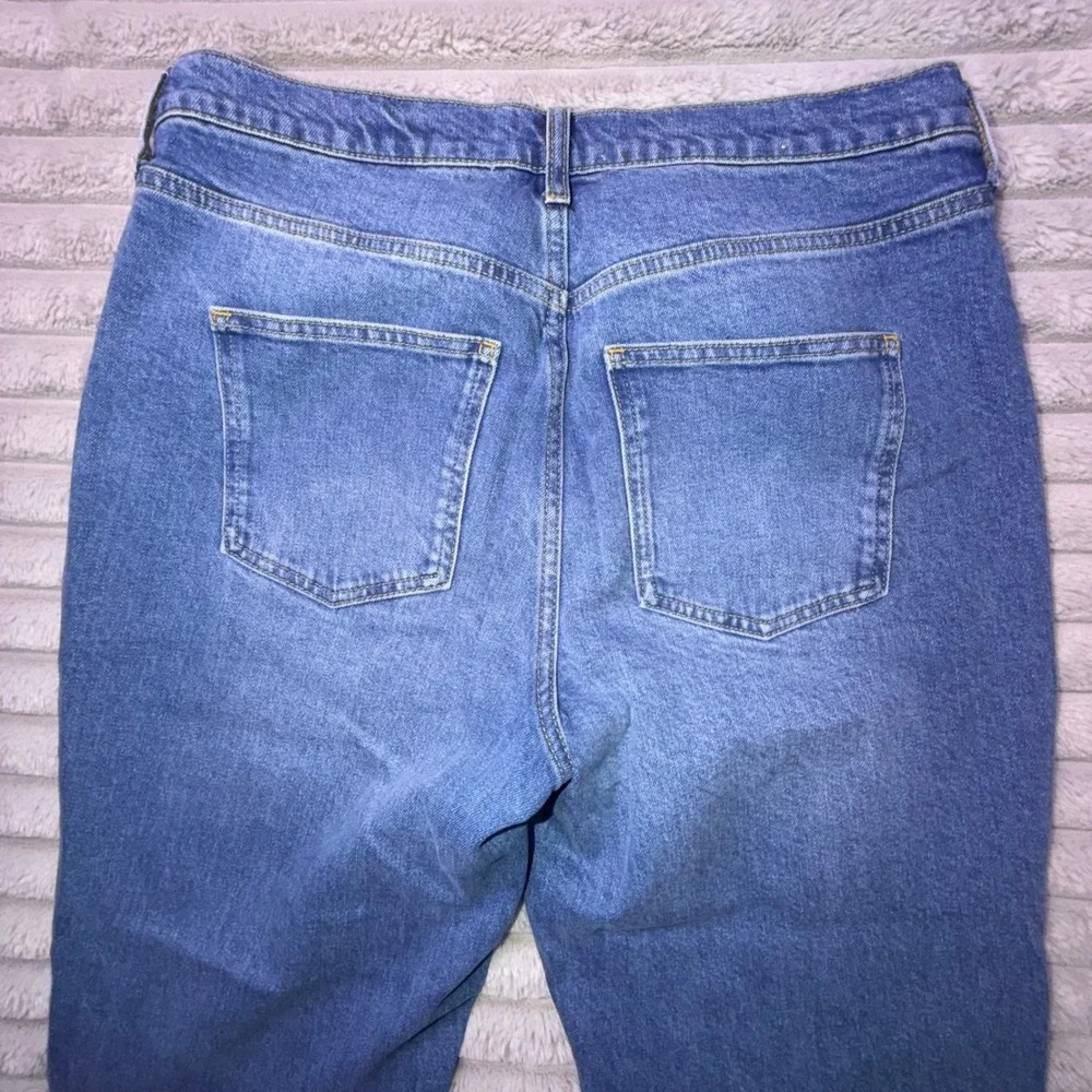Boden Women's 10L Girlfriend Jeans Blue‎ High Rise Denim Loose Fit Medium Wash